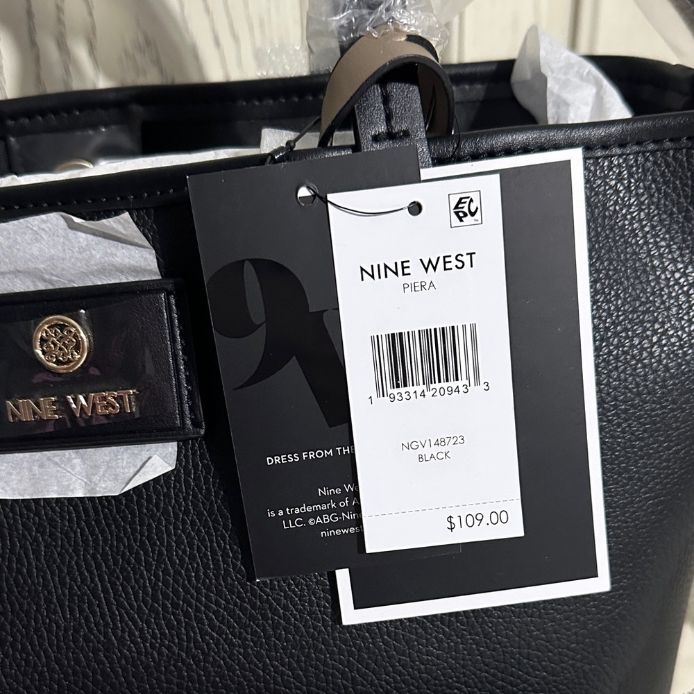 Nine West Black and Brown Tote Bag Set - Picture 3 of 12